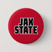 Jacksonville State University JAX STATE Vetgedrukt Ronde Button 5,7 Cm (Voorkant)