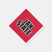 Jacksonville State University JAX STATE Vetgedrukt Servet (Hoek)