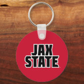 Jacksonville State University JAX STATE Vetgedrukt Sleutelhanger (Voorkant)