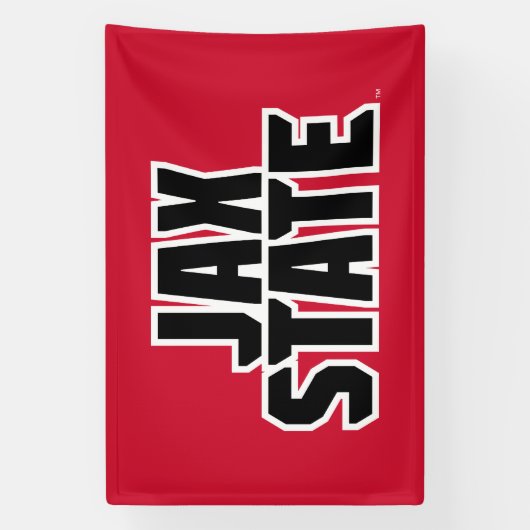Jacksonville State University JAX STATE Vetgedrukt Spandoek (Verticaal)