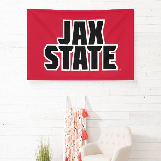 Jacksonville State University JAX STATE Vetgedrukt Spandoek (Insitu)