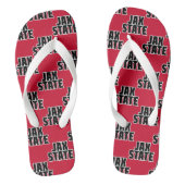 Jacksonville State University JAX STATE Vetgedrukt Teenslippers (Voetbed)