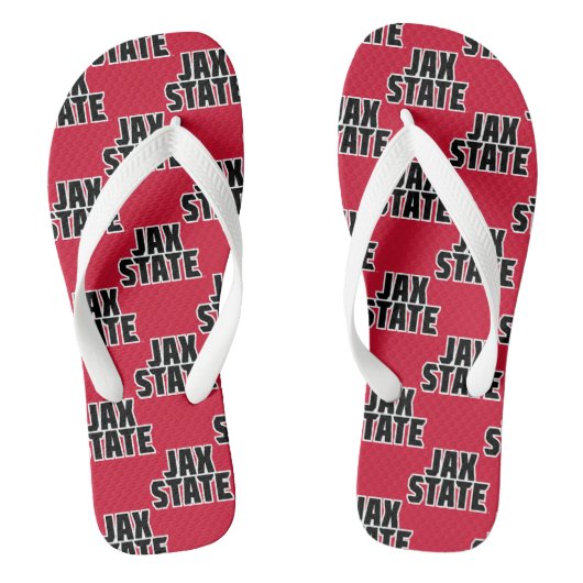 Jacksonville State University JAX STATE Vetgedrukt Teenslippers (Voetbed)