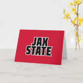 Jacksonville State University JAX STATE Vette Teks Kaart (Gele Bloem)