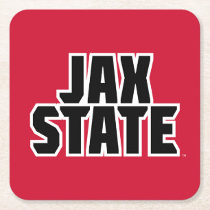 Jacksonville State University JAX STATE Vette Teks Kartonnen Onderzetters