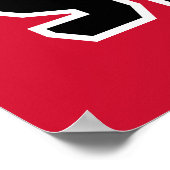 Jacksonville State University JAX STATE Vette Teks Poster (Hoek)