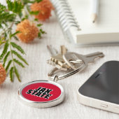Jacksonville State University JAX STATE Vette Teks Sleutelhanger (Zijkant)