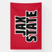 Jacksonville State University JAX STATE Vette Teks Spandoek (Verticaal)