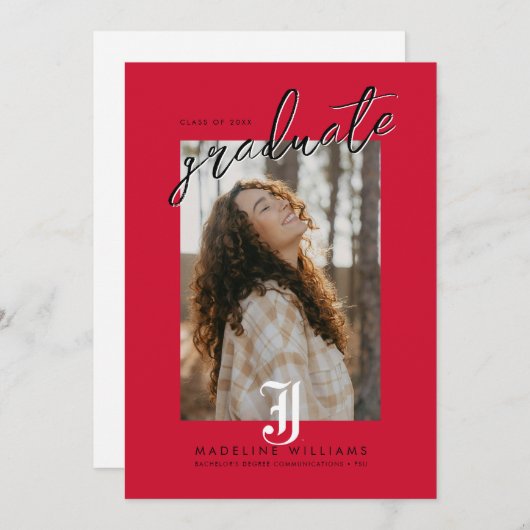 Jacksonville State University Klassieke JSU brief Aankondiging (Voorkant / Achterkant)