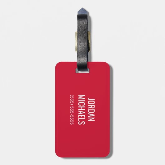 Jacksonville State University Klassieke JSU brief Bagagelabel (Achterkant verticaal)