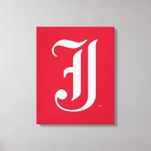 Jacksonville State University Klassieke JSU brief Canvas Afdruk