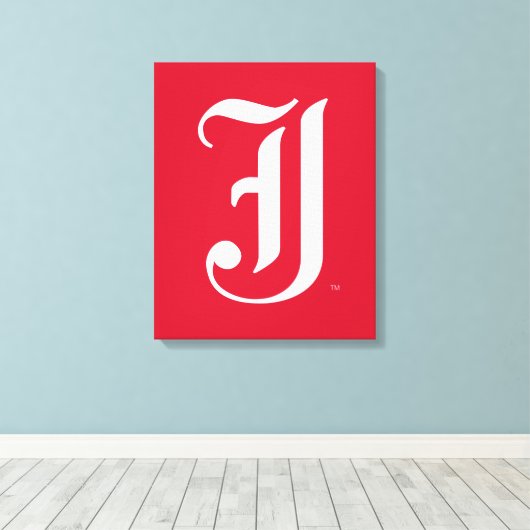 Jacksonville State University Klassieke JSU brief Canvas Afdruk (Insitu (Houten vloer))