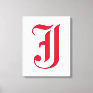 Jacksonville State University Klassieke JSU brief Canvas Afdruk