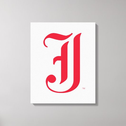 Jacksonville State University Klassieke JSU brief Canvas Afdruk (Voorkant)