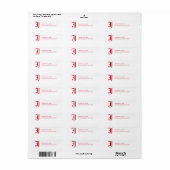 Jacksonville State University Klassieke JSU brief Etiket (Full Sheet)