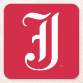 Jacksonville State University Klassieke JSU brief Kartonnen Onderzetters (Voorkant)