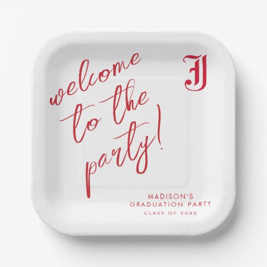 Jacksonville State University Klassieke JSU brief Papieren Bordje (Voorkant)