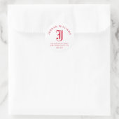 Jacksonville State University Klassieke JSU brief Ronde Sticker (Tas)