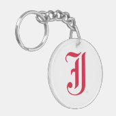 Jacksonville State University Klassieke JSU brief Sleutelhanger (Voorkant Links)