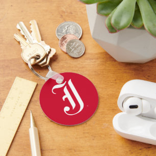 Jacksonville State University Klassieke JSU brief Sleutelhanger