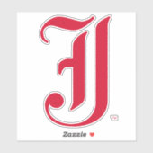 Jacksonville State University Klassieke JSU brief Sticker (Vel)