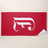 Jacksonville State University Klassieke JSU brief Strandlaken (Voorkant)