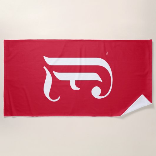 Jacksonville State University Klassieke JSU brief Strandlaken (Voorkant)