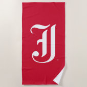 Jacksonville State University Klassieke JSU brief Strandlaken (Voorkant)