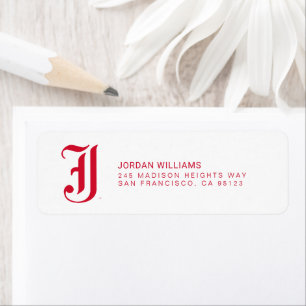 Jacksonville State University Klassieke JSU-letter Etiket