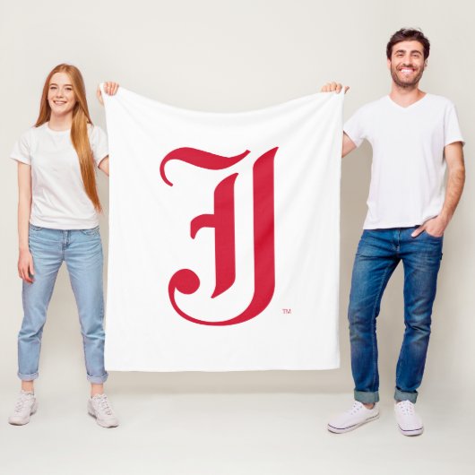 Jacksonville State University Klassieke JSU-letter Fleece Deken (In situ)