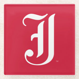 Jacksonville State University Klassieke JSU-letter Glazen Onderzetter