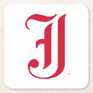Jacksonville State University Klassieke JSU-letter Kartonnen Onderzetters