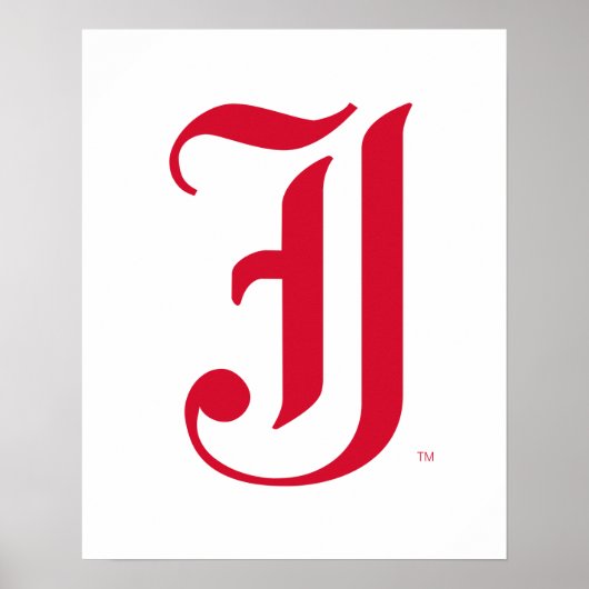 Jacksonville State University Klassieke JSU-letter Poster (Voorkant)