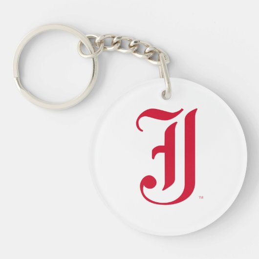 Jacksonville State University Klassieke JSU-letter Sleutelhanger (Voorkant)