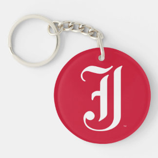 Jacksonville State University Klassieke JSU-letter Sleutelhanger