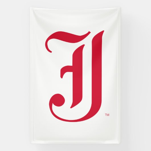 Jacksonville State University Klassieke JSU-letter Spandoek (Verticaal)
