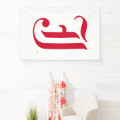 Jacksonville State University Klassieke JSU-letter Spandoek (Insitu)