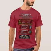 Jacksonville State University Referentiegids Rood T-shirt (Voorkant)