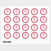 Jacksonville State University Vakantie Ronde Sticker (Vel)