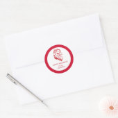 Jacksonville State University Vakantie Ronde Sticker (Envelop)