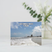 Jacksonville strand Florida Feestdagenkaart (Staand voorkant)