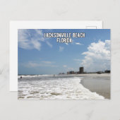 Jacksonville strand Florida Feestdagenkaart (Voorkant / Achterkant)