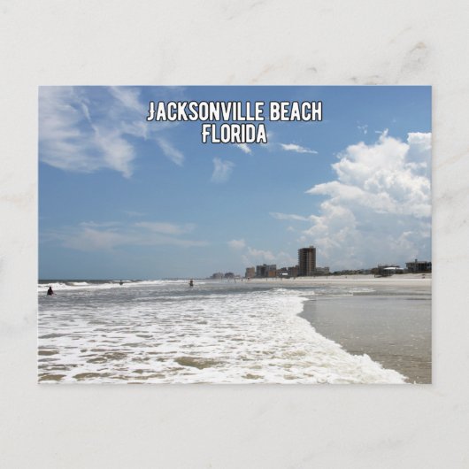 Jacksonville strand Florida Feestdagenkaart (Voorkant)