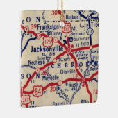 Jacksonville TX 1941 Map Keramisch Ornament (Rechts)