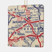 Jacksonville TX 1941 Map Keramisch Ornament (Links)