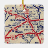 Jacksonville TX 1941 Map Keramisch Ornament (Voorkant)