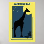 Jacksonville Zoo Florida  Giraffe Poster (Voorkant)