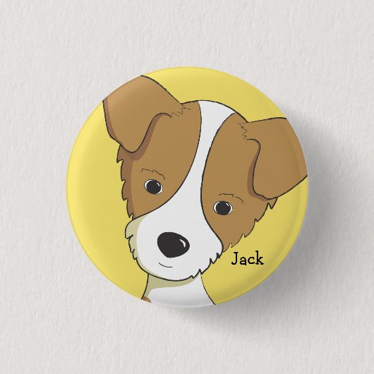 Jackthemanabouttown collector-knop ronde button 3,2 cm (Voorkant)