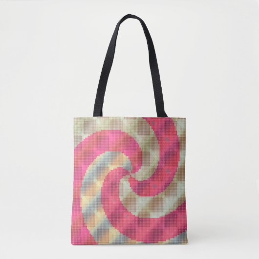 Jackuard Knitting Pattern Tote Bag (Voorkant)