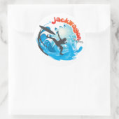 JackWagon Stickers! Ronde Sticker (Tas)
